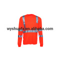 hi-vis t-shirt safety t-shirt traffic safety motorcycle protective clothing workwear t-shirt with long sleeve